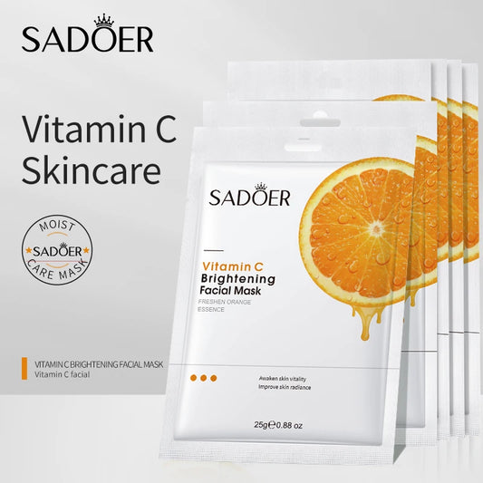 Vitamin C facial Mask Remove Blackheads Shrink Pores Whitening Skin Soothing Moisturizing Korean Skincare Products